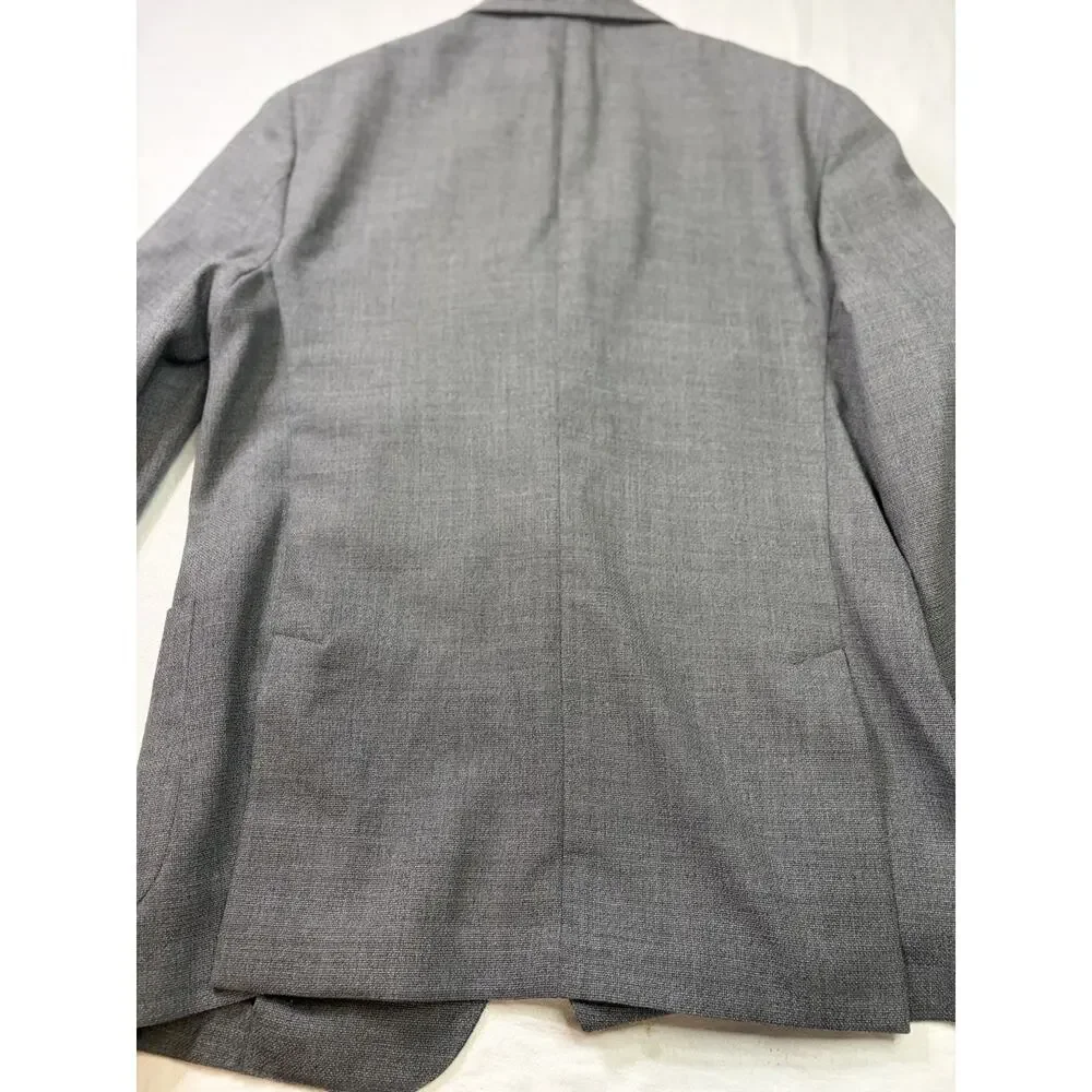 Bonobos Marzotto Italian Wool Men’s Sport Coat Blazer Gray 40R Standard Fit